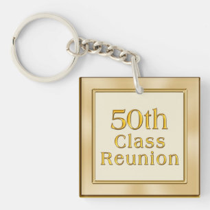 Classy Golden 50:e klass Reunion Souvenirs Favors