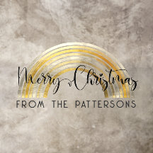 Classy Golden Rainbow Family Namn God jul