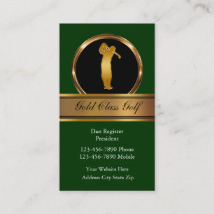 Classy Golf-Affärskort Visitkort