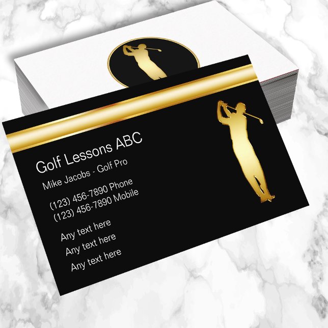 Classy Golf-Affärskort Visitkort (Skapare uppladdad)