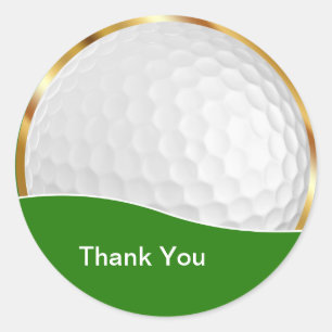 Classy Golf Tack Stickers Runt Klistermärke