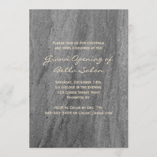 Classy Granite Grand Open bjudning Inbjudningar