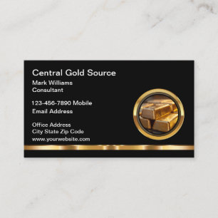 Classy Guld Investment Services Visitkort