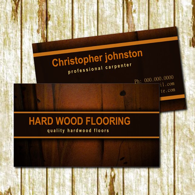 Classy Hardwood Flooring Golv Faux Wood Visitkort (Skapare uppladdad)