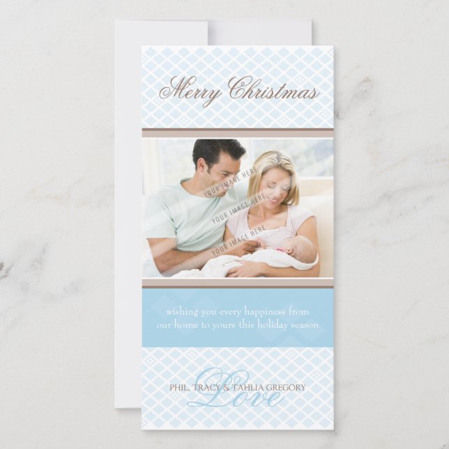 CLASSY HELGDAG PHOTOCARD: Mjuka diamanter 5 Julkort (Framsida)