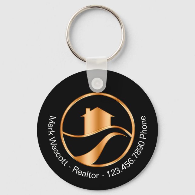 Classy House Realtor Promotional Keychains  Nyckelring (Framsida)