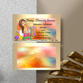 Classy House Städning Services Maid Holography Visitkort