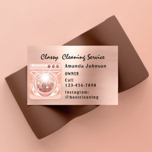 Classy House Städning Services Maid QRCODE Laundy Visitkort