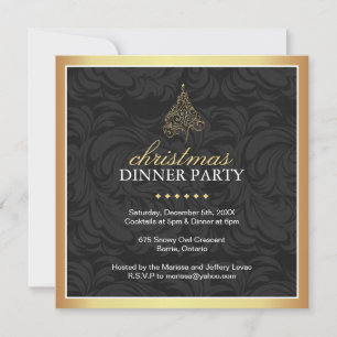 Classy-inbjudan till julfest inbjudningar