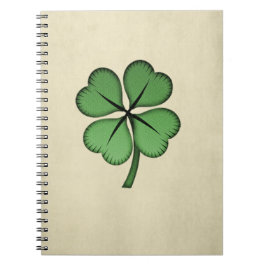 Classy Irish Lucky Shamrock Anteckningsbok
