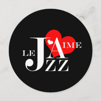 Classy Jazz Music Födelsedagsfest Inbjudningar