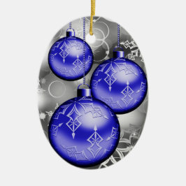 Classy jul Blue Silver Grått Ornament