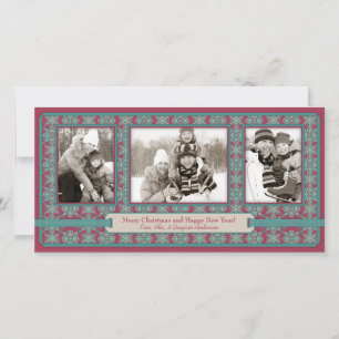 Classy jul Bohemian Photo Card Trio Julkort