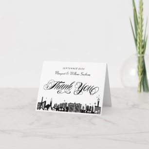 Classy Las Vegas Strip Skyline Tackkort Card