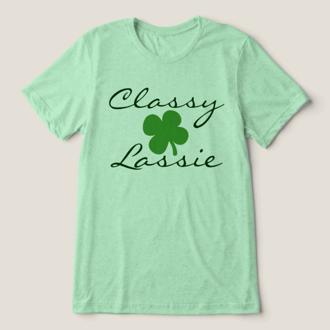 Classy Lassie Women's St. Patrick's Day Tee (Design Framsida)