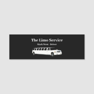 Classy Limo Driver Chauffeur Namn bricka Namnbricka