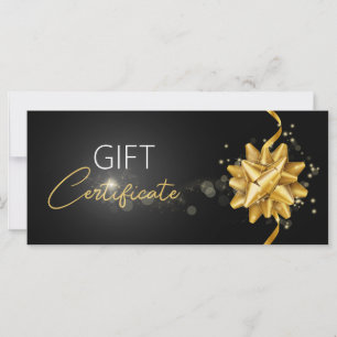 Classy Luminous Guld Round Bow Elegant Black Gift
