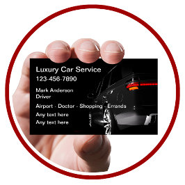 Classy Luxury Car Service Taxi Visitkort