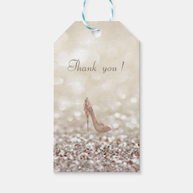 Classy Luxury Elegant Glittery Bokeh, Heel Presentetikett (Framsidan)