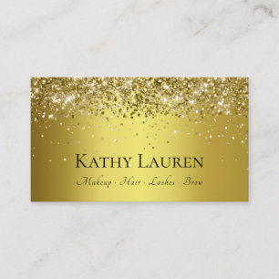 Classy Luxury Guld Glitter Anpassade Visitkort