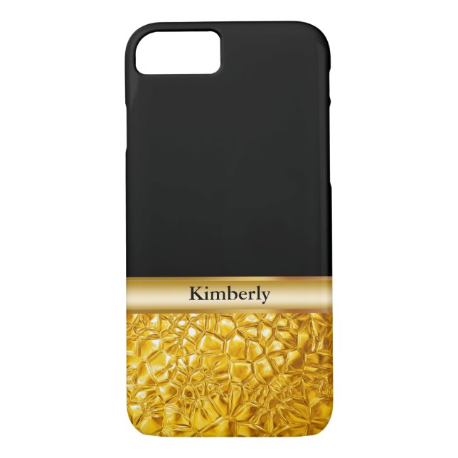 Classy Luxury Guld Titta Case-Mate iPhone Skal (Baksida)