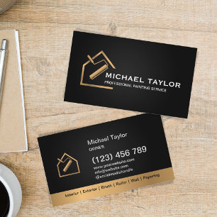 Classy Luxury Professionell Painting Service Visitkort