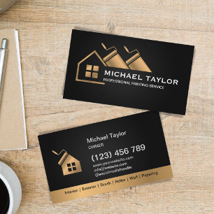 Classy Luxury Professionell Painting Service Visitkort