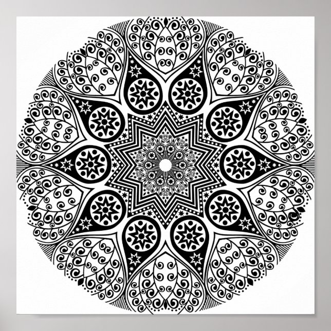 Classy Mandala Poster (Framsidan)