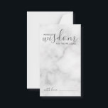 Classy Marble Bröllop Advice och Önskemål Card Rådkort<br><div class="desc">Lägg till en personlig beröring till bröllop med ett modernt manus-råd till bröllop och önskemål-kort. Det här rådgivningskortet har titeln "ord of wisdom" med detaljer i grått-skriptet och sans serif font stil på vit marble-bakgrund. Perfekt för bröllop,  babydusch,  födelsedagsfest,  möhippa,  bachelorette-fest och alla särskilda tillfällen.</div>