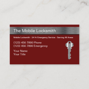 Classy Mobile Locksmith Affärskort Visitkort