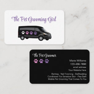 Classy Mobile Pet Grooming Affärskort Visitkort