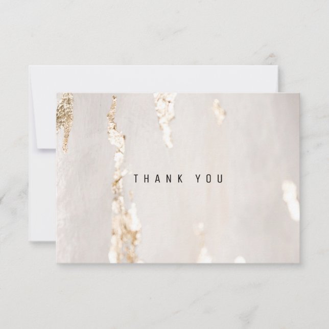 Classy Modern Gold Foil Business Tack Kort (Framsida)