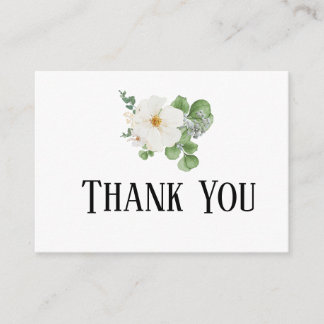Classy modern minimalist Floral Enclosure Card Tilläggskort