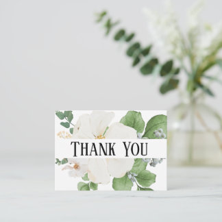Classy modern minimalist Floral Enclosure Card Tilläggskort