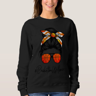 Classy Momma Life Messy Hair Bun Basketball Mor T Shirt