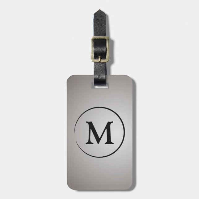 Classy Monogram Luggage Tag Bagagebricka (Vertikal Framsida)