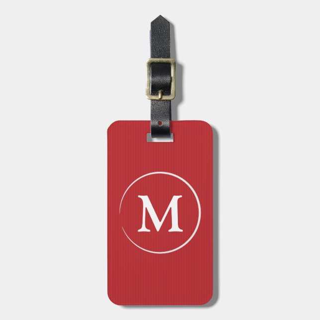 Classy Monogram Luggage Tag Bagagebricka (Vertikal Framsida)