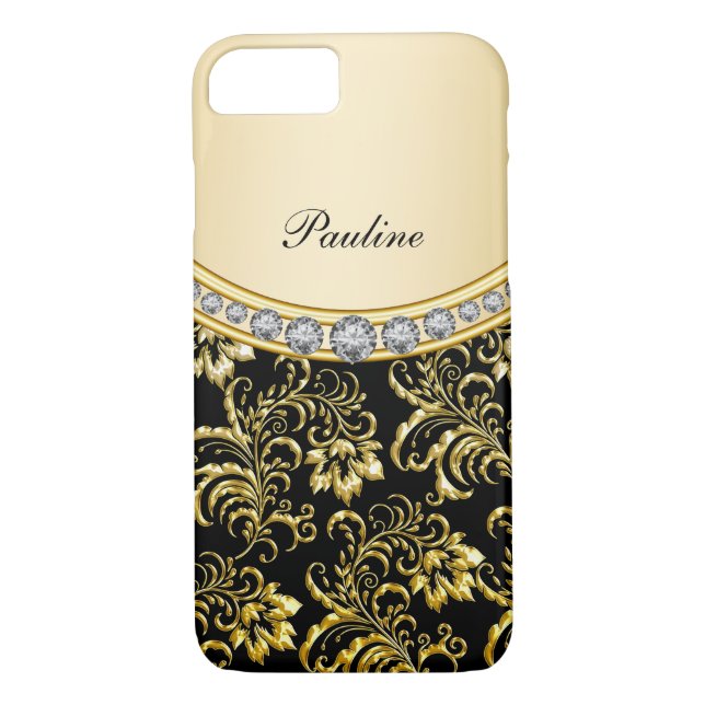 Classy Monogram Stil Case-Mate iPhone Skal (Baksida)