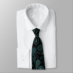 Classy Mörk blått Paisley Neck Tie Slips