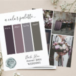Classy Mörk Lilac Bröllop färg Palette Card 20<br><div class="desc">Classy Mörk Lilac Bröllop färg Palette Card 2024</div>