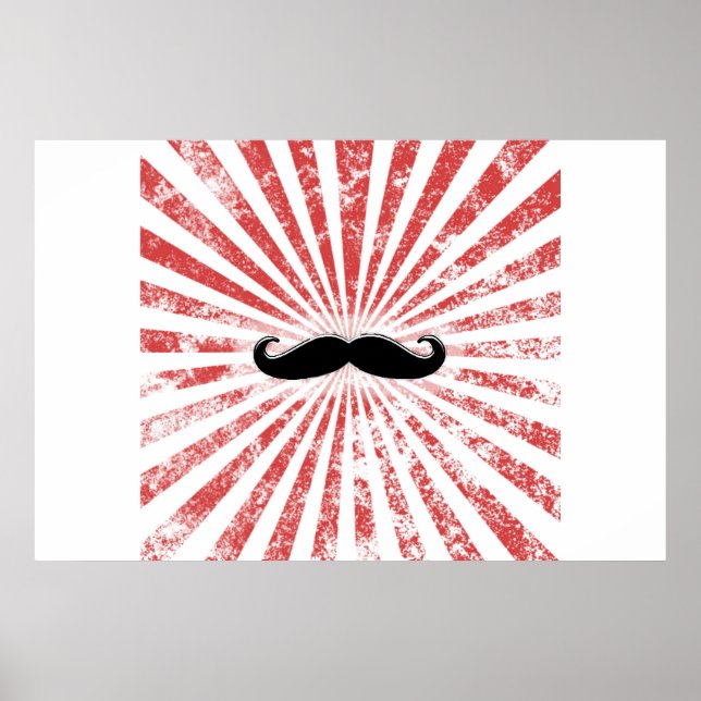 Classy Mustache Poster (Framsidan)
