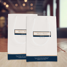 Classy Navy Blue Ivory