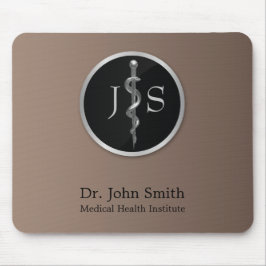 Classy Noble Medical Rod of Asclepius Silver Musmatta