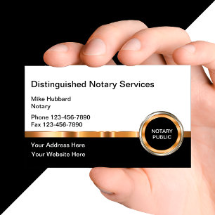 Classy Notary Public Services Visitkort