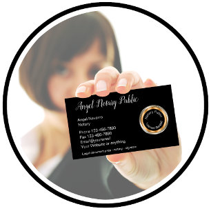 Classy Notary Public Services Visitkort