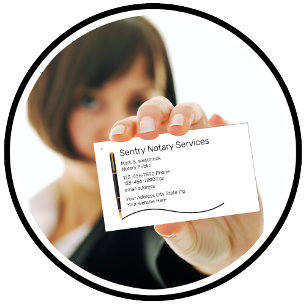 Classy Notary Public Services Visitkort