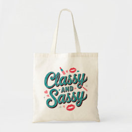 Classy och Sassy Fashionable Tote Bag Tygkasse