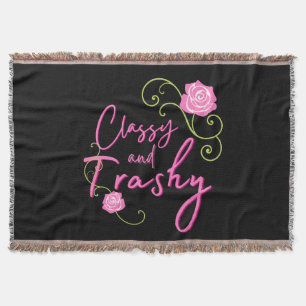 Classy och Trashy Rosa ros Filt