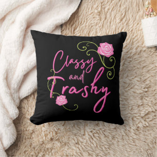 Classy och Trashy Rosa ros Kudde