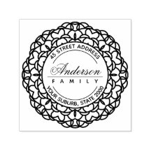 CLASSY ORNATE ANPASSNINGSBAR FAMILY NAMN RETURADRE